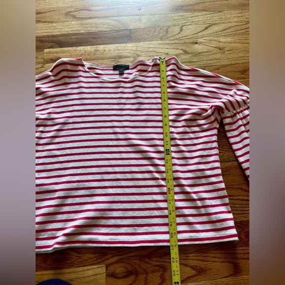 J.Crew Womens Cotton Boat Neck Striped Bell Sleeve Blouse Top Size Small - Picture 5 of 8